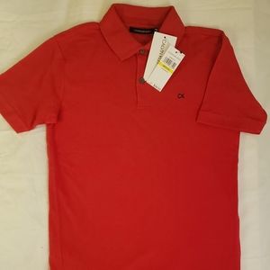 Calvin Klein Polo in "Racing Red". Youth Size M (10/12).